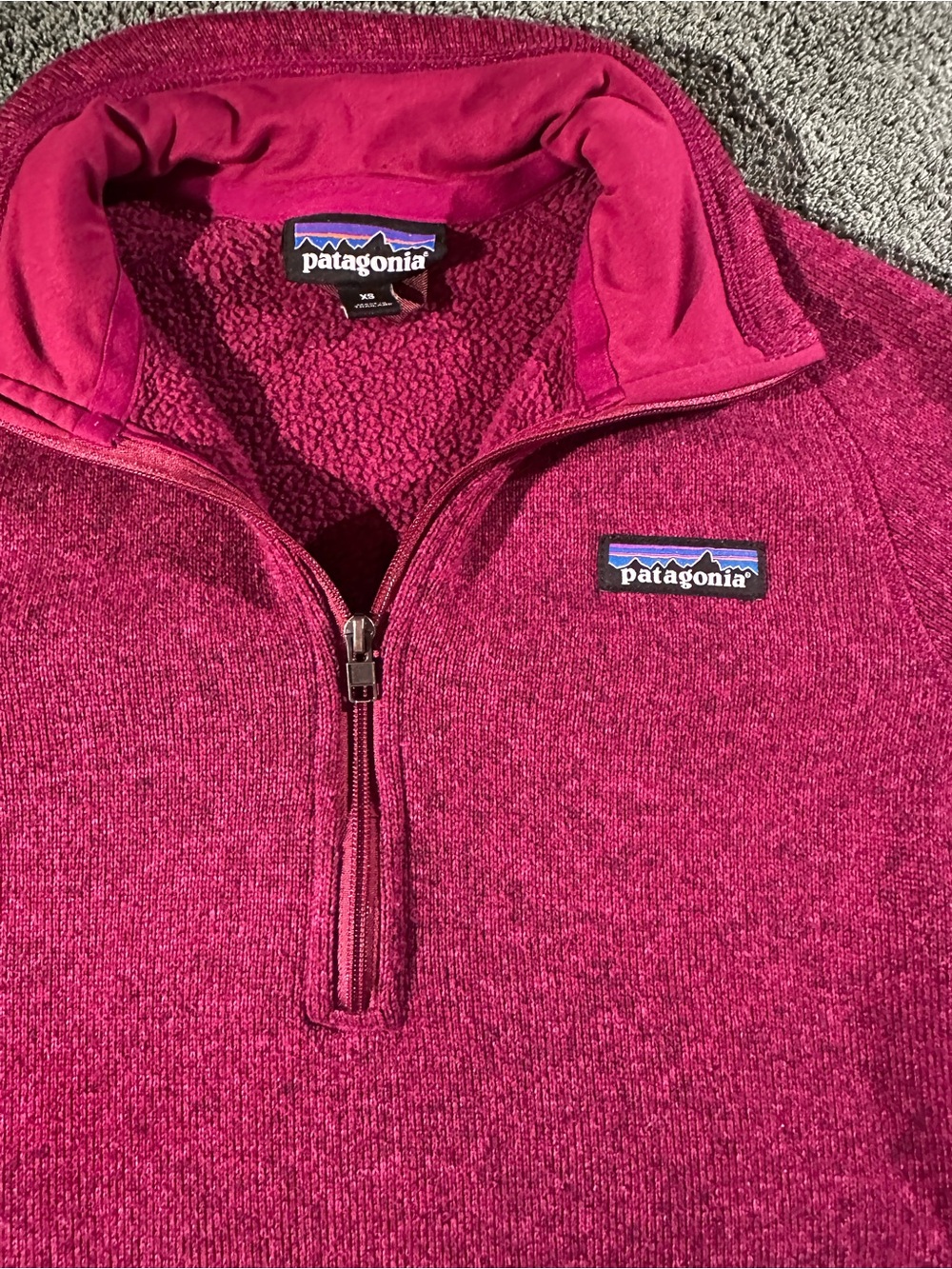 Patagonia Women's Fleece Pullover Quarter Zip Purple Size XS Outdoors - Picture 3 of 7